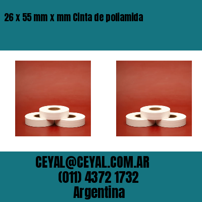 26 x 55 mm x mm Cinta de poliamida