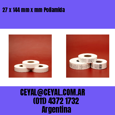 27 x 144 mm x mm Poliamida