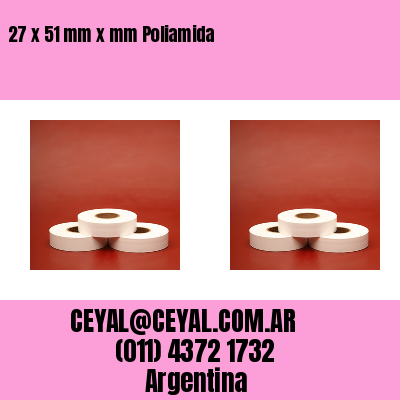 27 x 51 mm x mm Poliamida