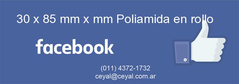 30 x 85 mm x mm Poliamida en rollo