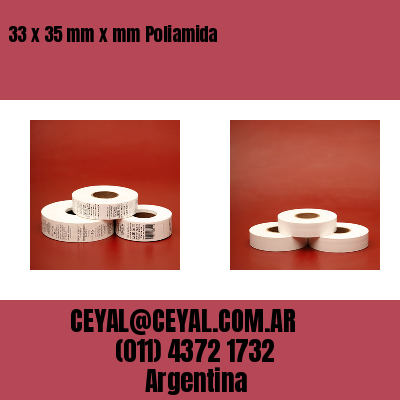 33 x 35 mm x mm Poliamida