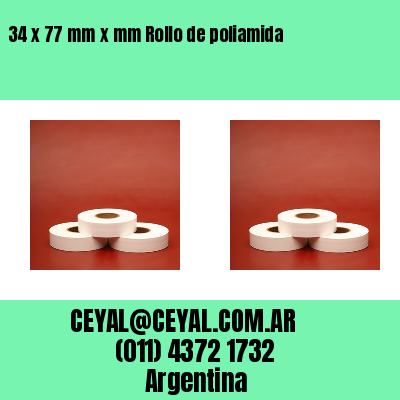 34 x 77 mm x mm Rollo de poliamida