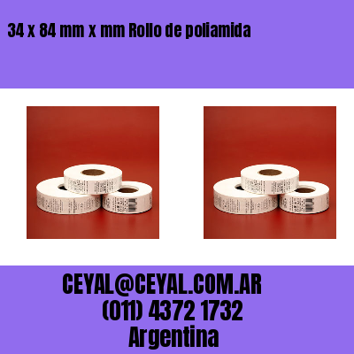 34 x 84 mm x mm Rollo de poliamida