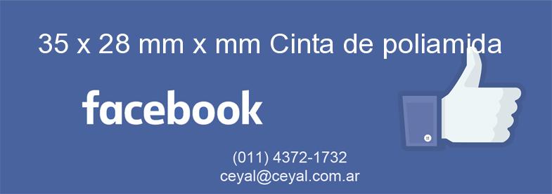 35 x 28 mm x mm Cinta de poliamida