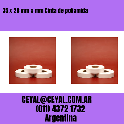 35 x 28 mm x mm Cinta de poliamida
