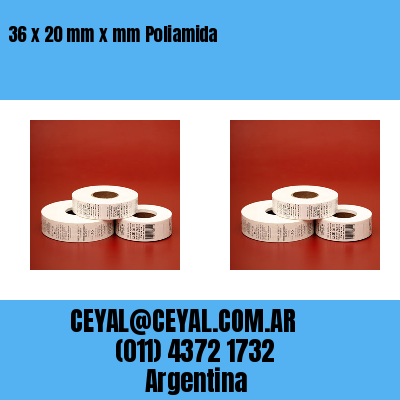 36 x 20 mm x mm Poliamida