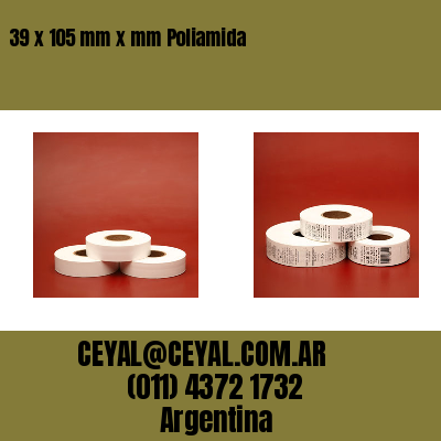 39 x 105 mm x mm Poliamida