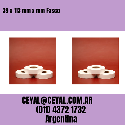 39 x 113 mm x mm Fasco
