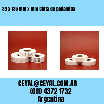 39 x 135 mm x mm Cinta de poliamida