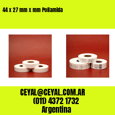 44 x 27 mm x mm Poliamida