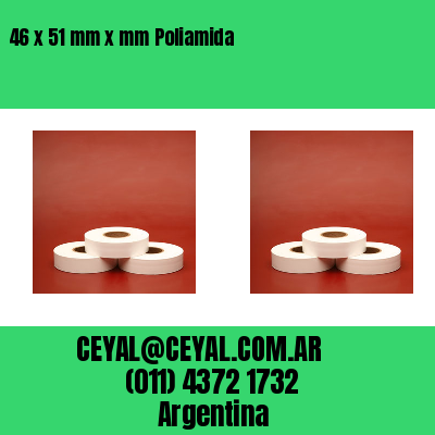 46 x 51 mm x mm Poliamida