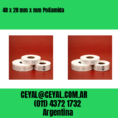 48 x 28 mm x mm Poliamida