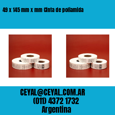 49 x 145 mm x mm Cinta de poliamida