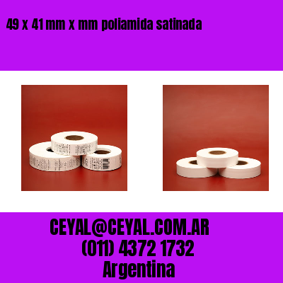 49 x 41 mm x mm poliamida satinada