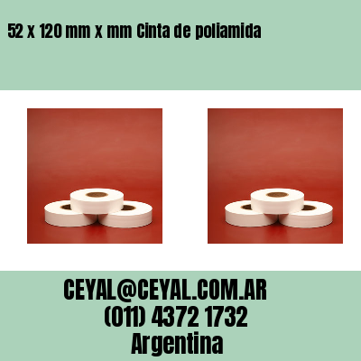 52 x 120 mm x mm Cinta de poliamida