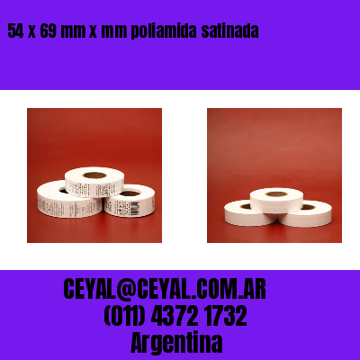 54 x 69 mm x mm poliamida satinada