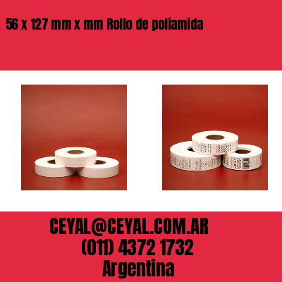 56 x 127 mm x mm Rollo de poliamida