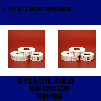 57 x 66 mm x mm Rollo de poliamida