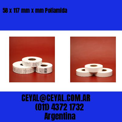 58 x 117 mm x mm Poliamida