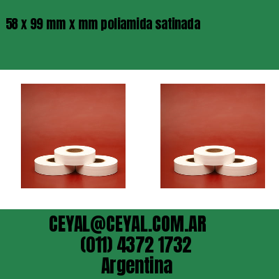 58 x 99 mm x mm poliamida satinada