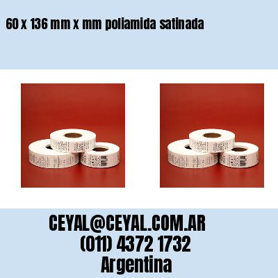 60 x 136 mm x mm poliamida satinada