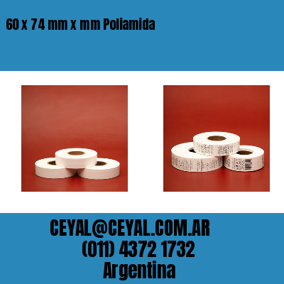 60 x 74 mm x mm Poliamida