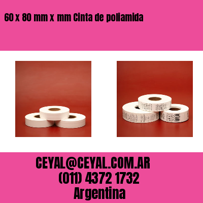 60 x 80 mm x mm Cinta de poliamida