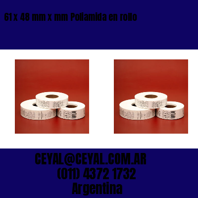 61 x 48 mm x mm Poliamida en rollo