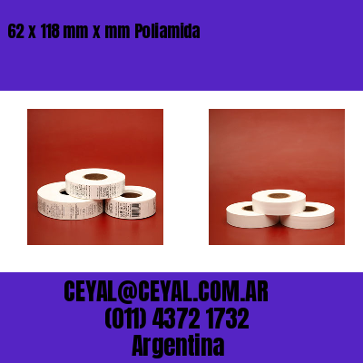 62 x 118 mm x mm Poliamida