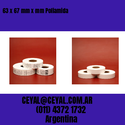 63 x 67 mm x mm Poliamida