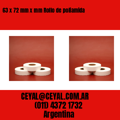 63 x 72 mm x mm Rollo de poliamida