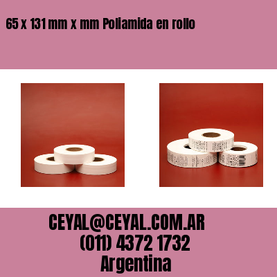65 x 131 mm x mm Poliamida en rollo