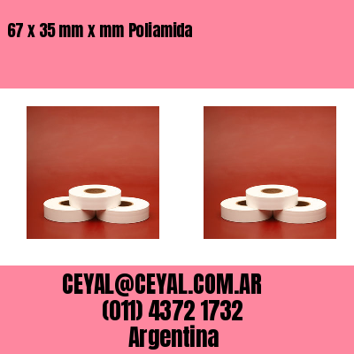 67 x 35 mm x mm Poliamida