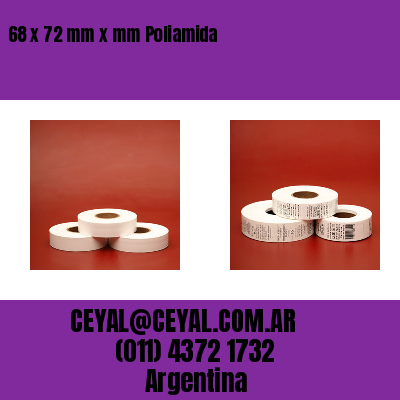 68 x 72 mm x mm Poliamida