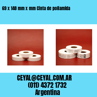 69 x 148 mm x mm Cinta de poliamida