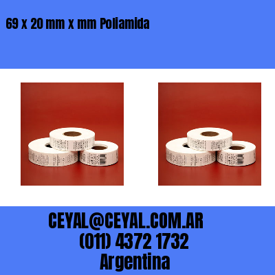 69 x 20 mm x mm Poliamida