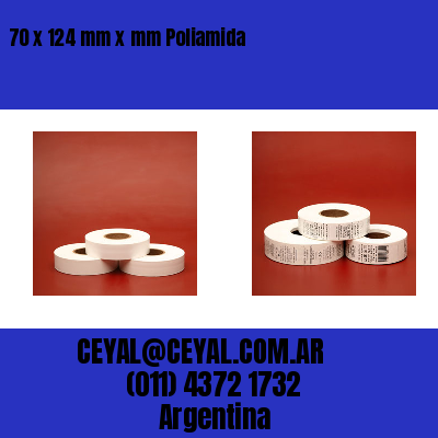 70 x 124 mm x mm Poliamida