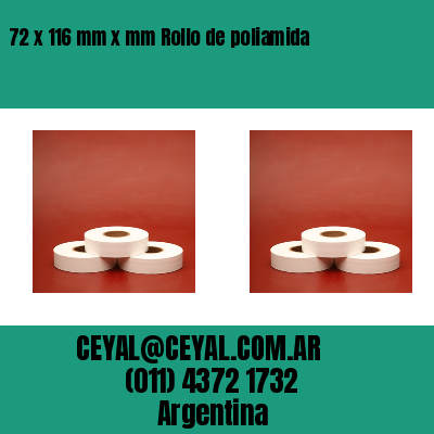 72 x 116 mm x mm Rollo de poliamida