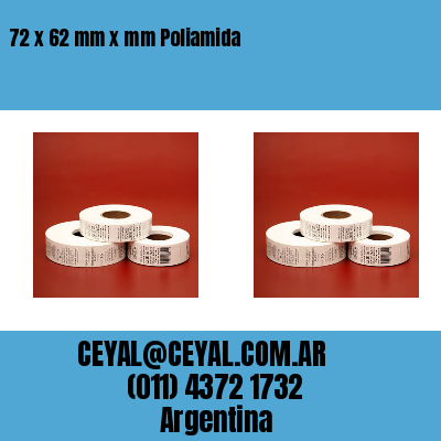 72 x 62 mm x mm Poliamida