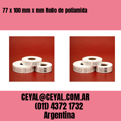 77 x 100 mm x mm Rollo de poliamida