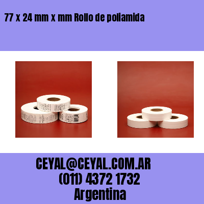 77 x 24 mm x mm Rollo de poliamida