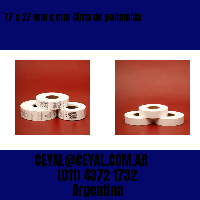 77 x 27 mm x mm Cinta de poliamida