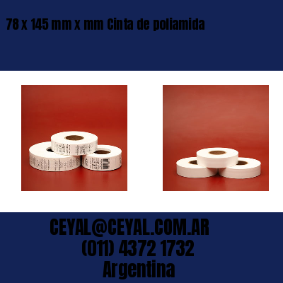 78 x 145 mm x mm Cinta de poliamida