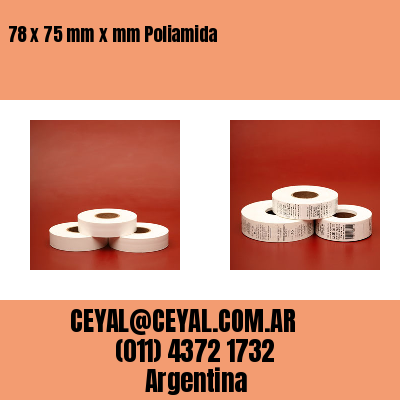 78 x 75 mm x mm Poliamida