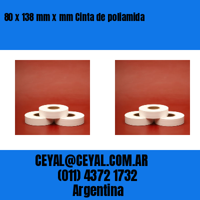 80 x 138 mm x mm Cinta de poliamida