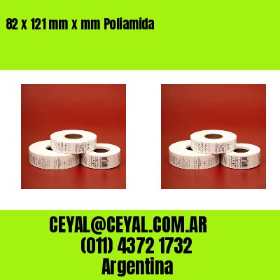 82 x 121 mm x mm Poliamida