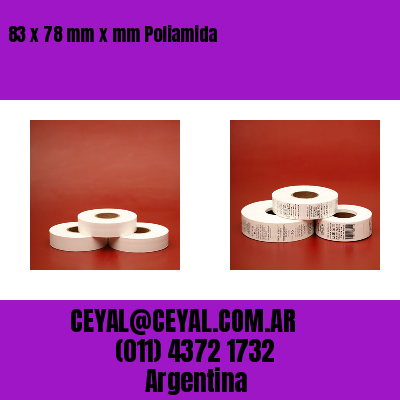 83 x 78 mm x mm Poliamida
