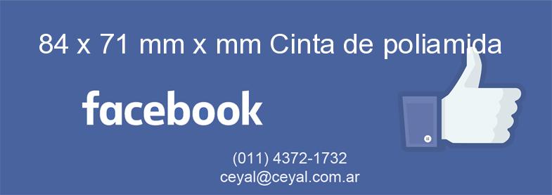 84 x 71 mm x mm Cinta de poliamida