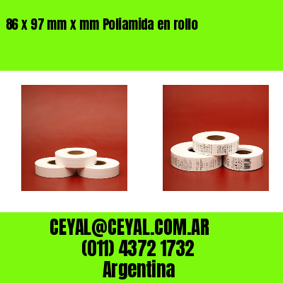 86 x 97 mm x mm Poliamida en rollo
