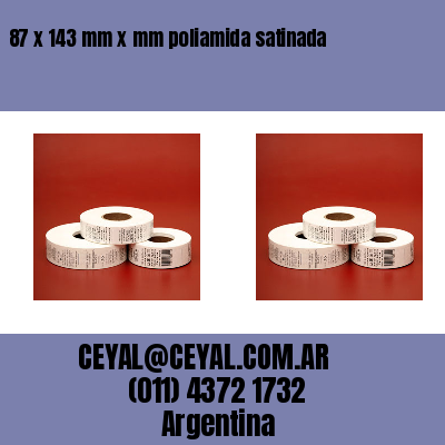 87 x 143 mm x mm poliamida satinada
